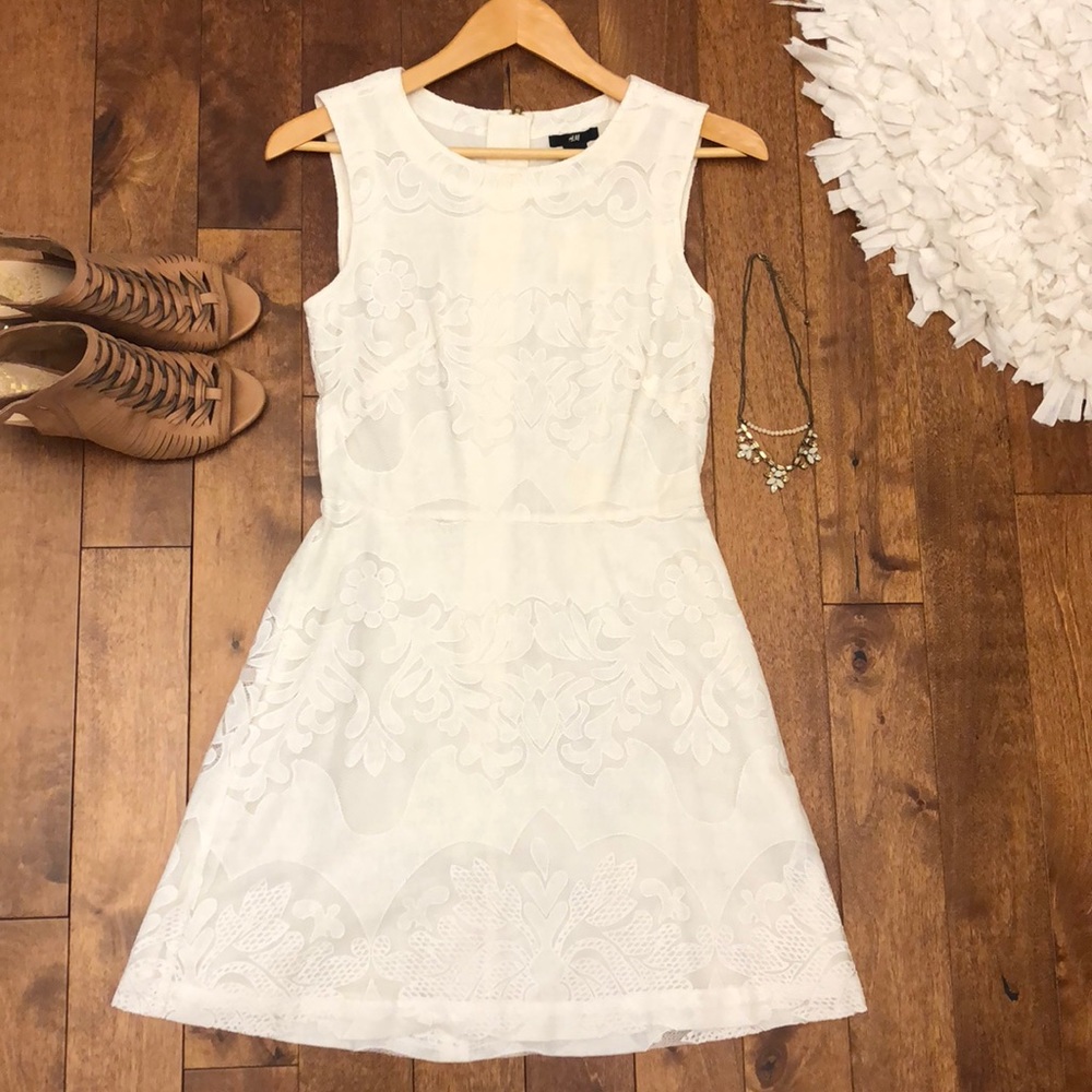 NWT Ivory Lace Dress by H&M